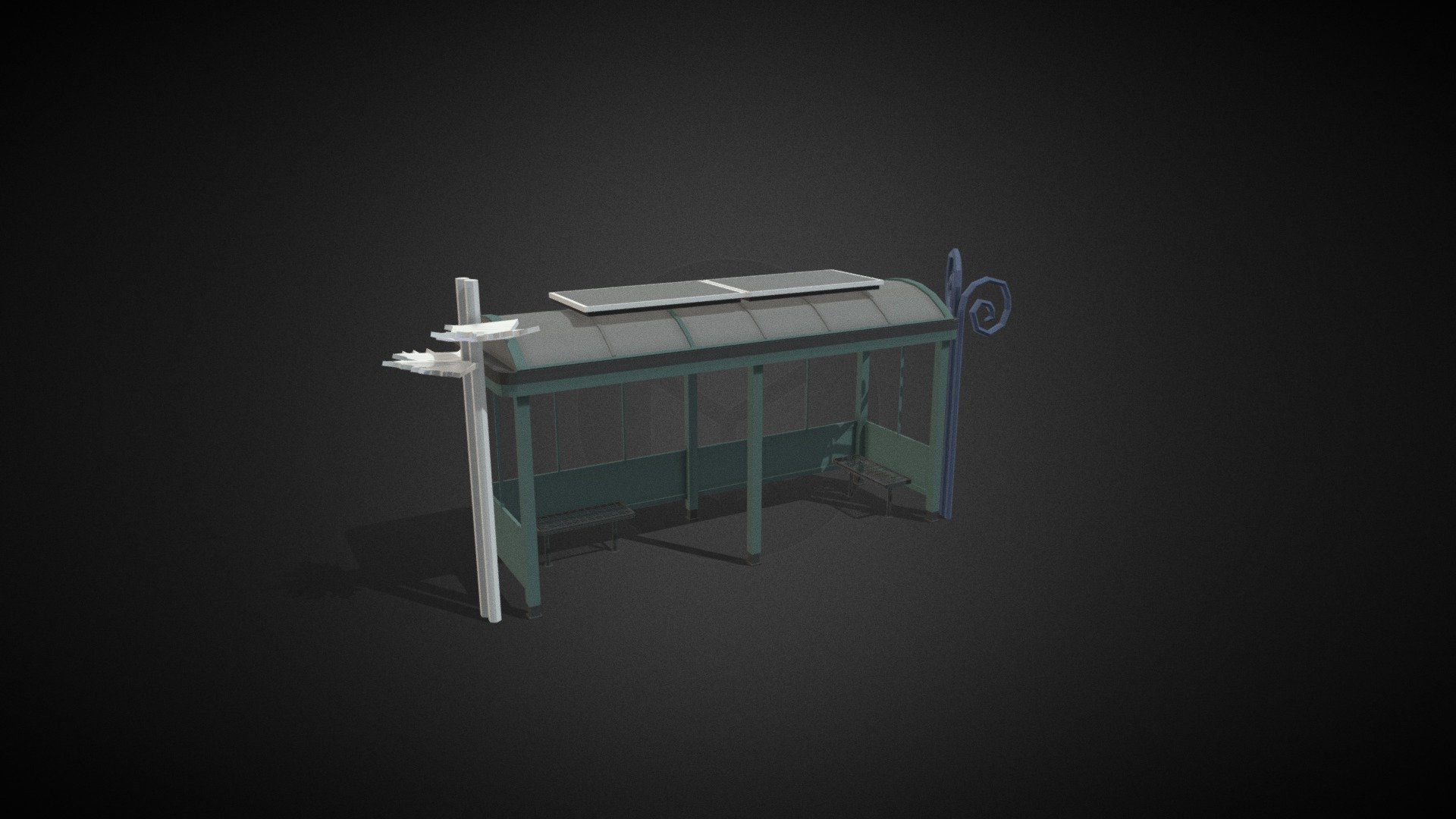 BUS SHELTER 2 3d model