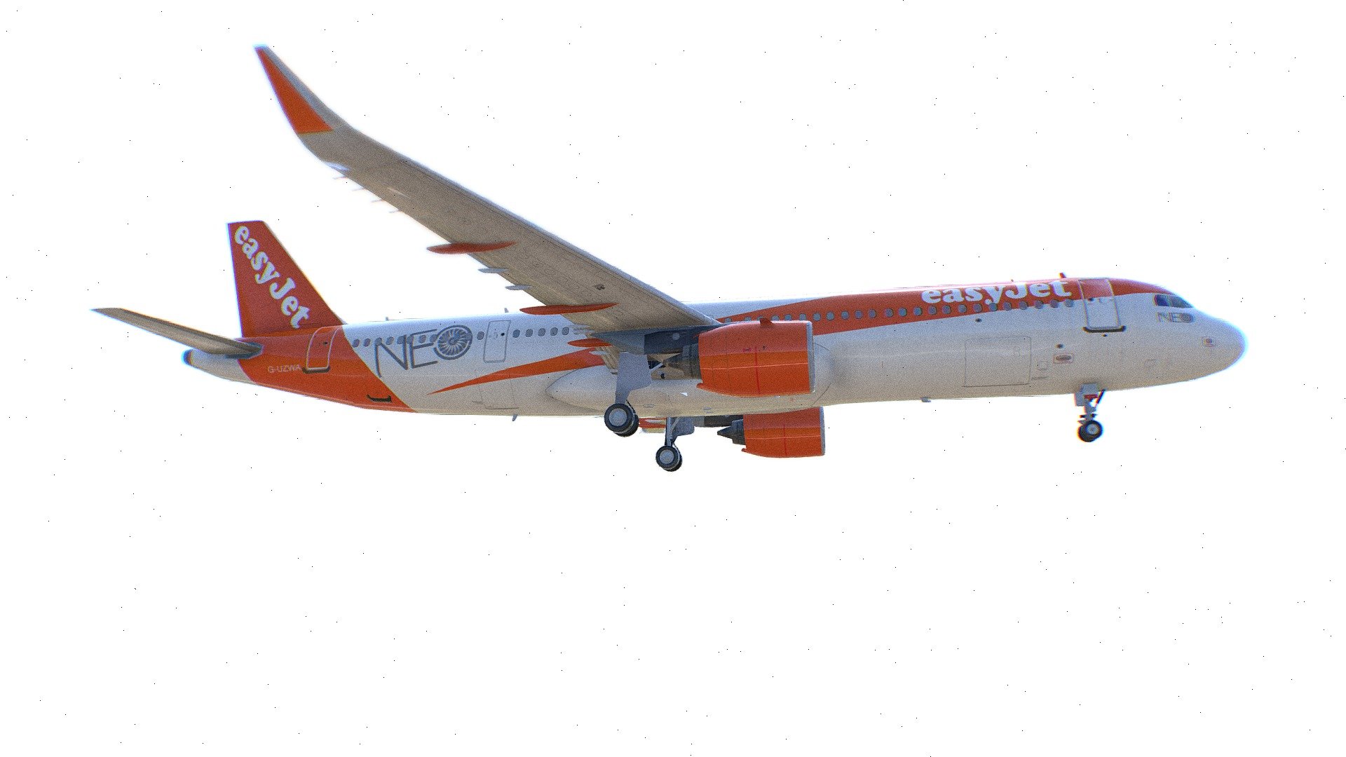 Airbus A321neo easyJet Airlines 3d model