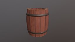 Hand Painted Barrel