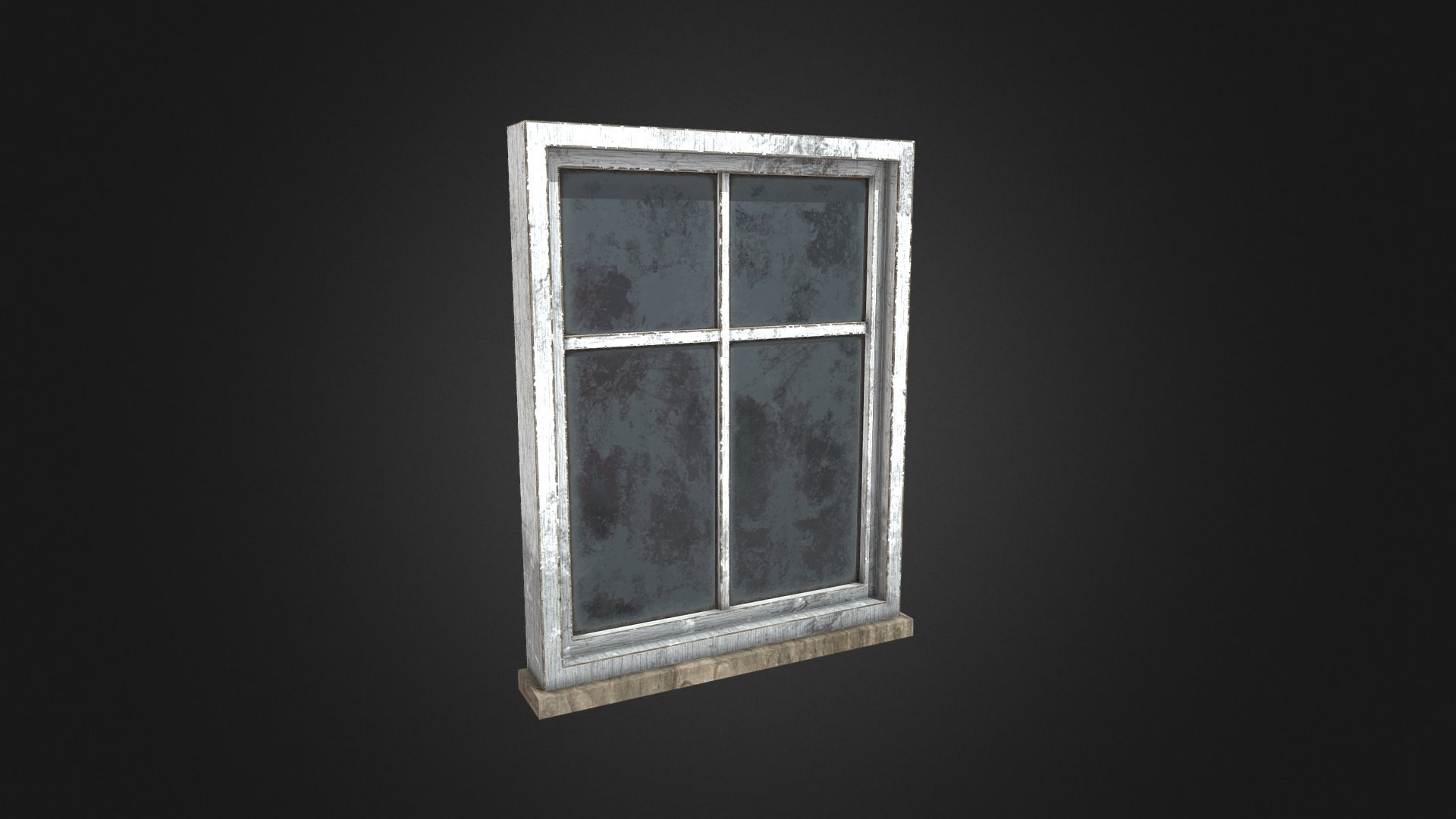 Broken Window 05 3d model