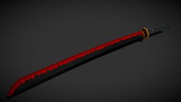 Demon Slayer Themed Samurai sword