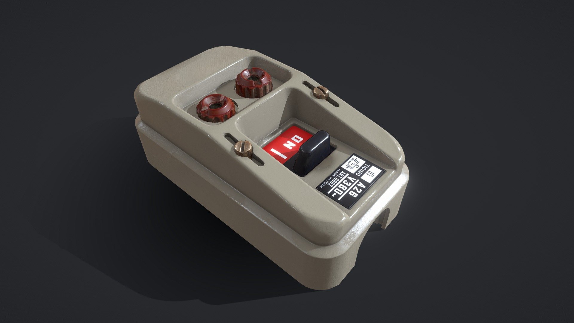 TICINO switch model v2 3d model