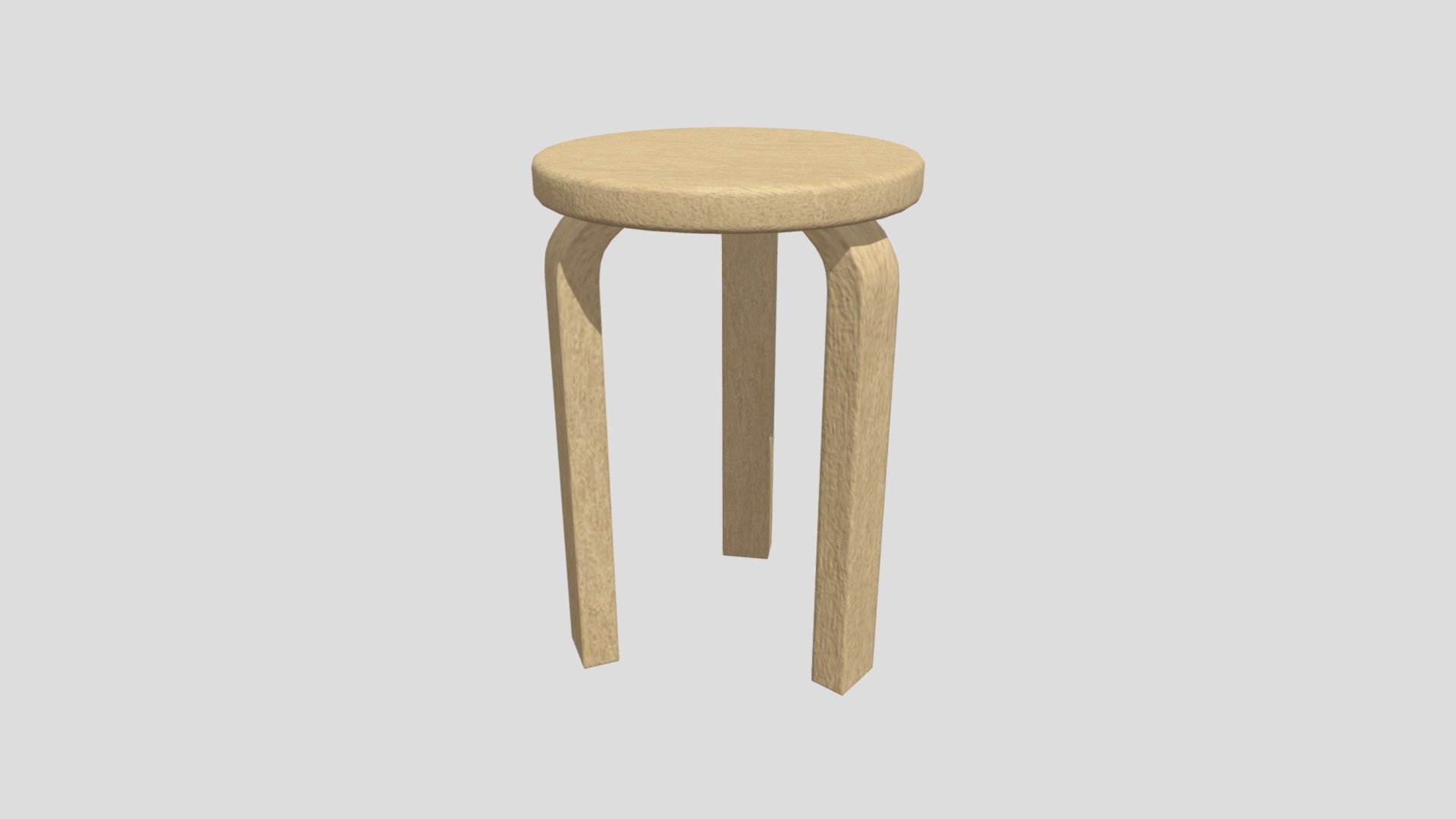 Stool 3 Legs 3d model