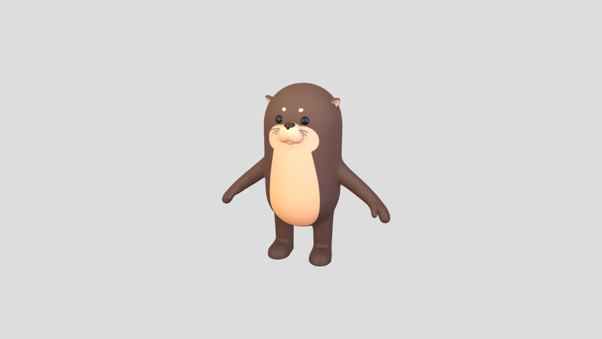 Otter Character 3d model