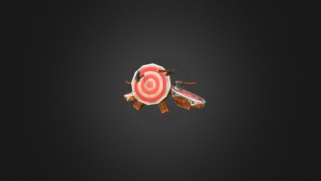 Wooden targets 3d model