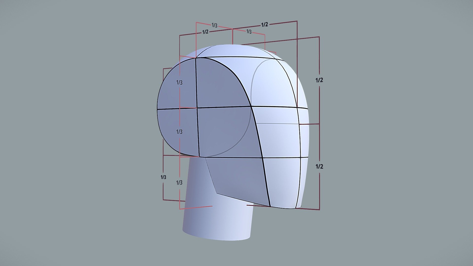 Basic Shape of the Head 3d model