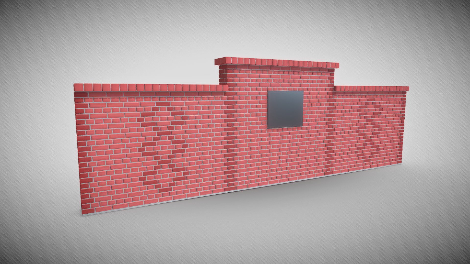 Brick Wall Version 1 3d model