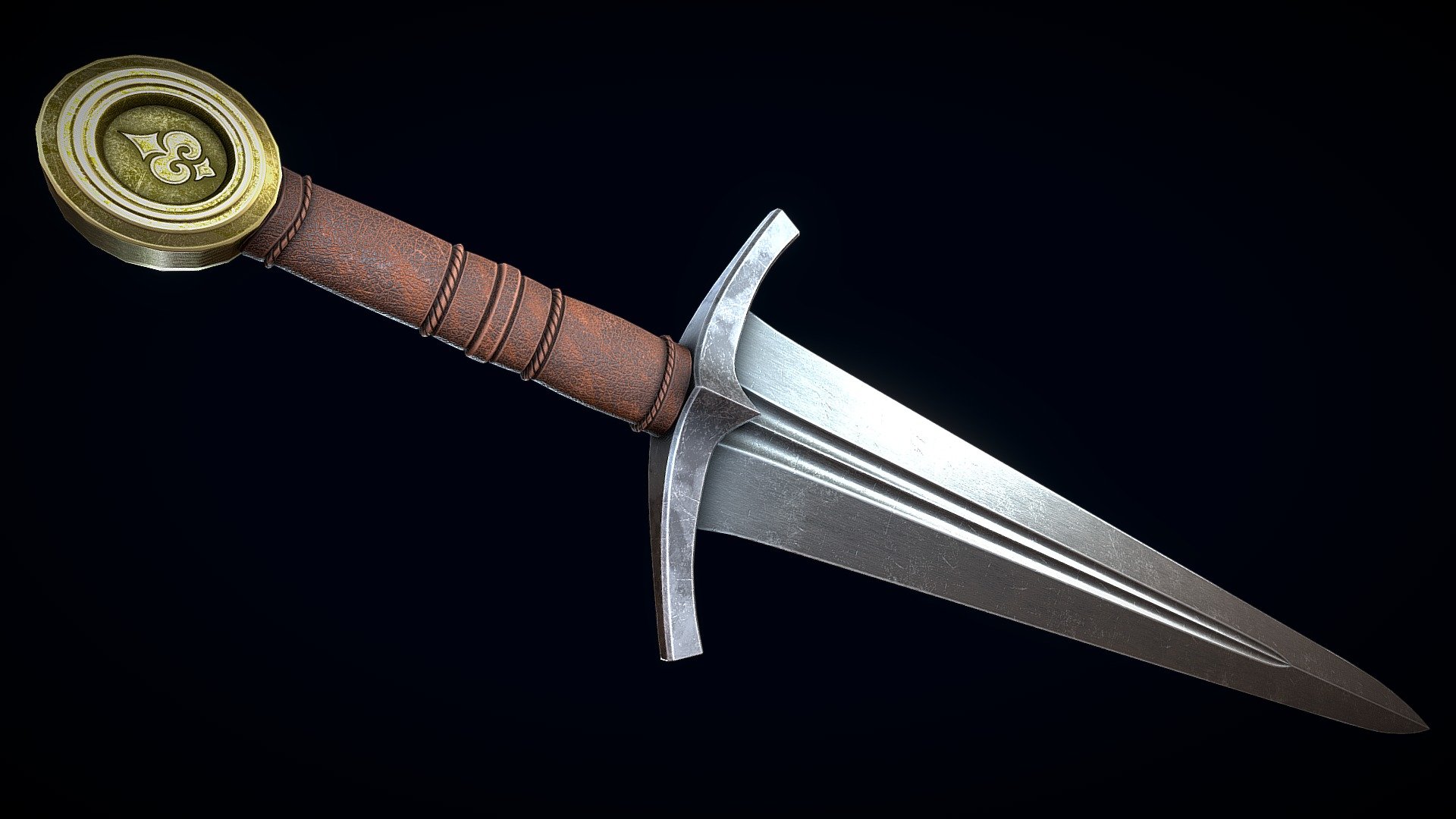 Medieval Broadsword 3d model