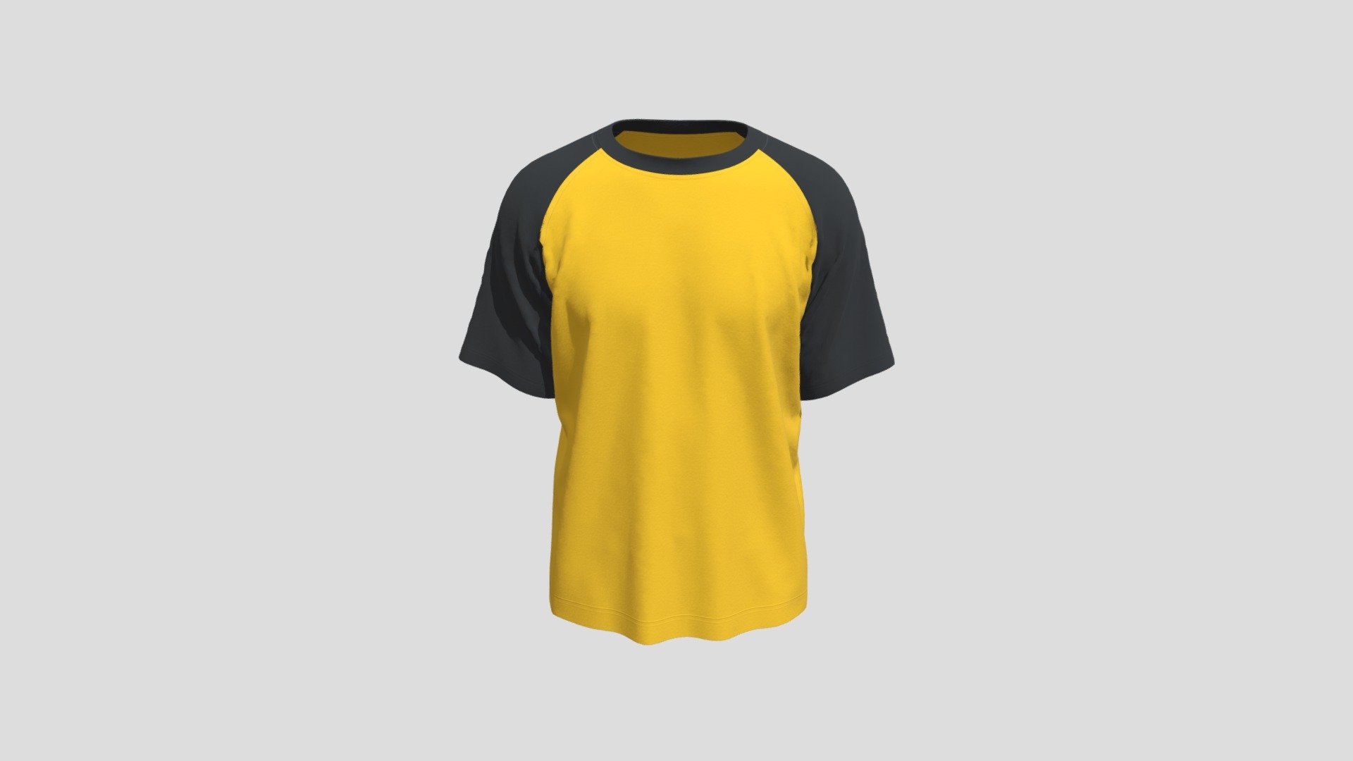 Raglan T-Shirt 3d model