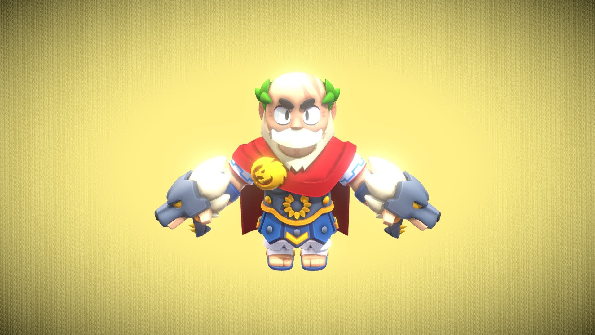 Imperador Sam t-pose Brawl Stars 3d model