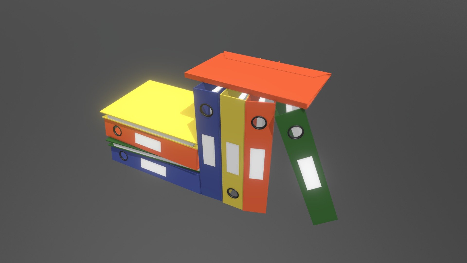 Folders 3d model